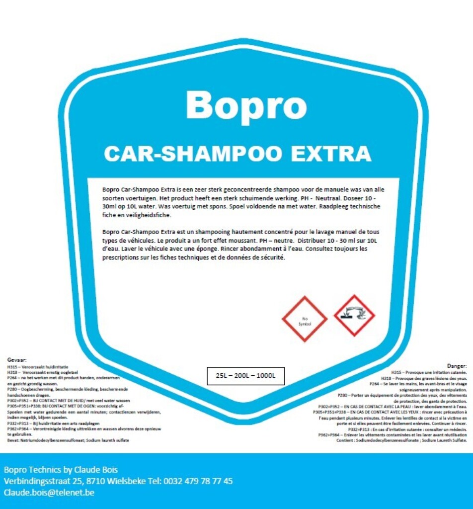 Car shampoo extra